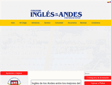 Tablet Screenshot of inglesdelosandes.edu.co